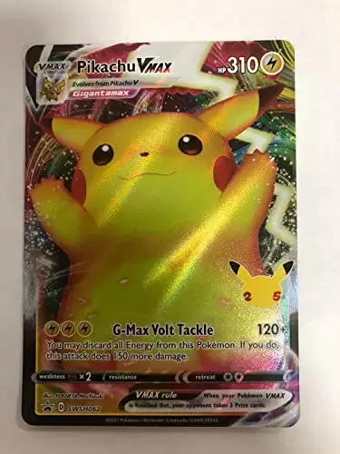 Carte pokémon or Pikachu Vmax et V