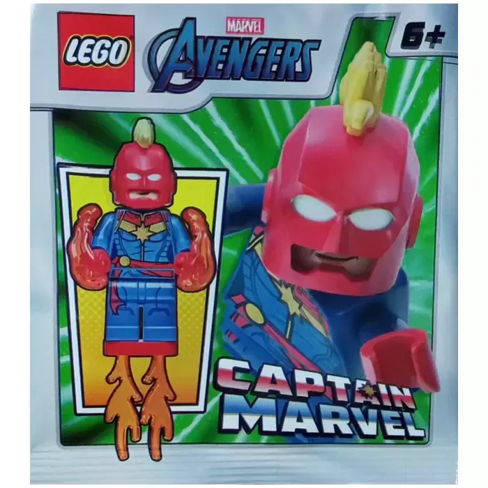 NEW LEGO Captain Marvel minifigure foil pack sh641 Super Heroes 242003 