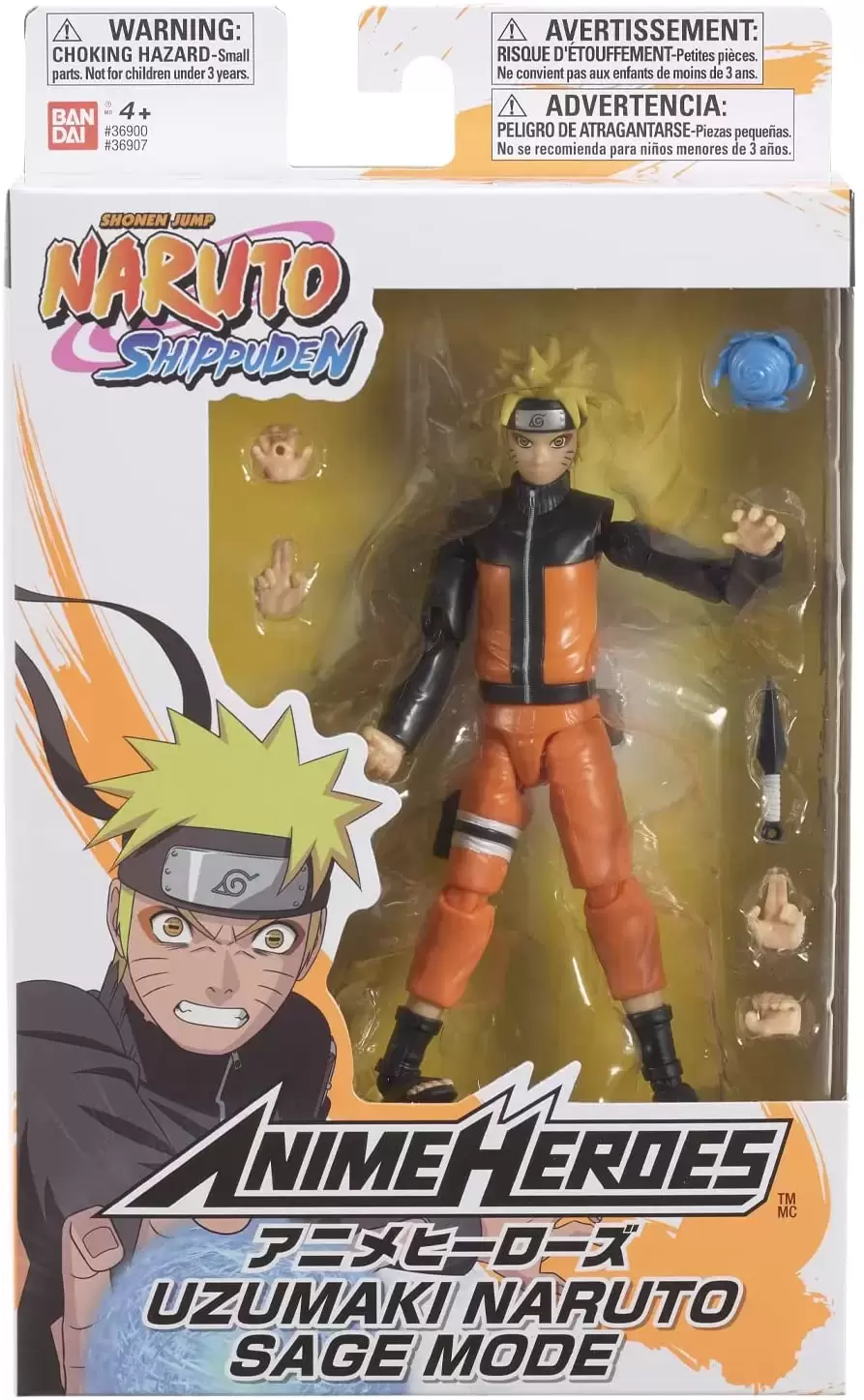 Bandai Naruto Anime Heroes Naruto & Sasuke Uchiha Rival Pack