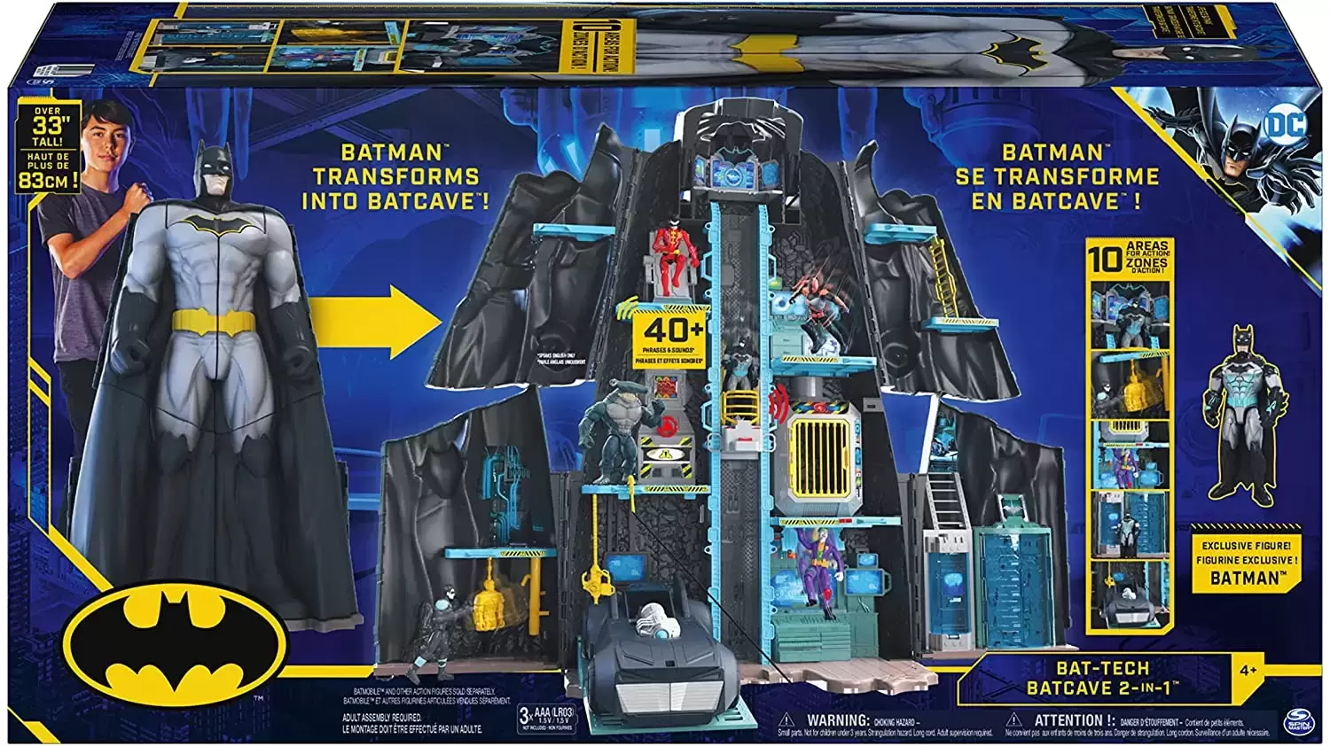 DC by Spin Master - Bat-Tech Batcave 2-in-1