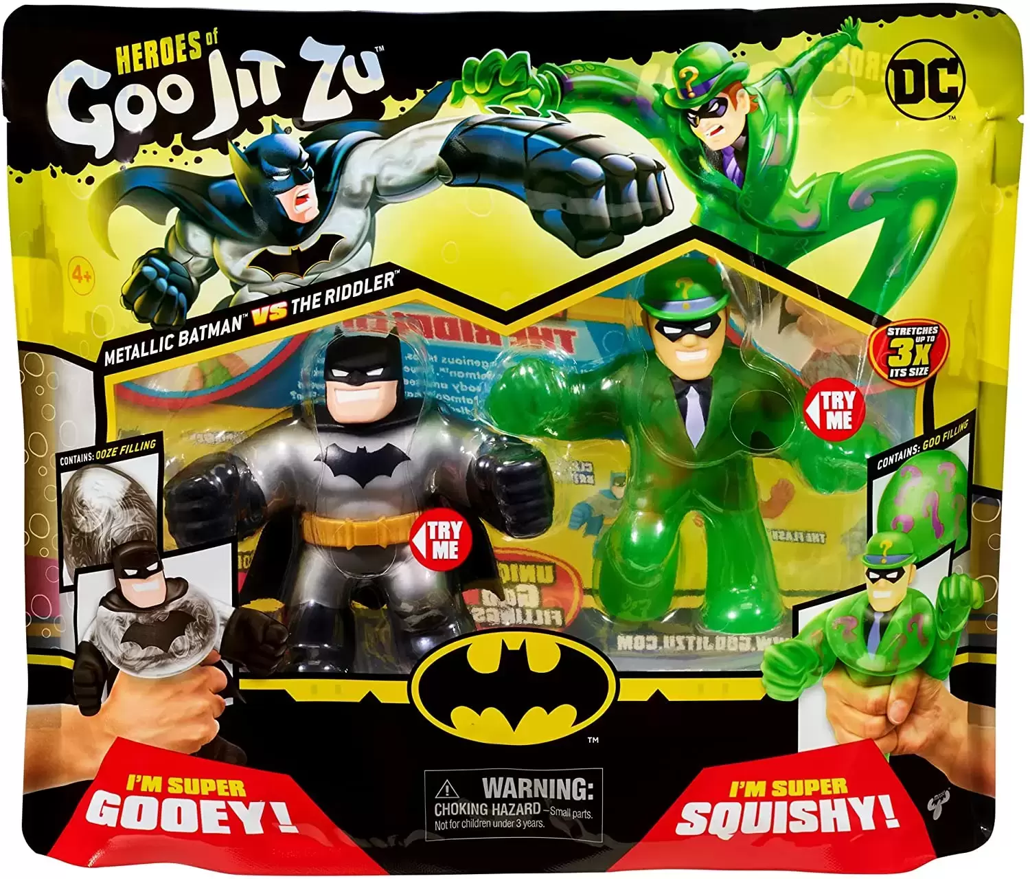 Heroes of Goo Jit Zu - DC - Metallic Batman vs The Riddler