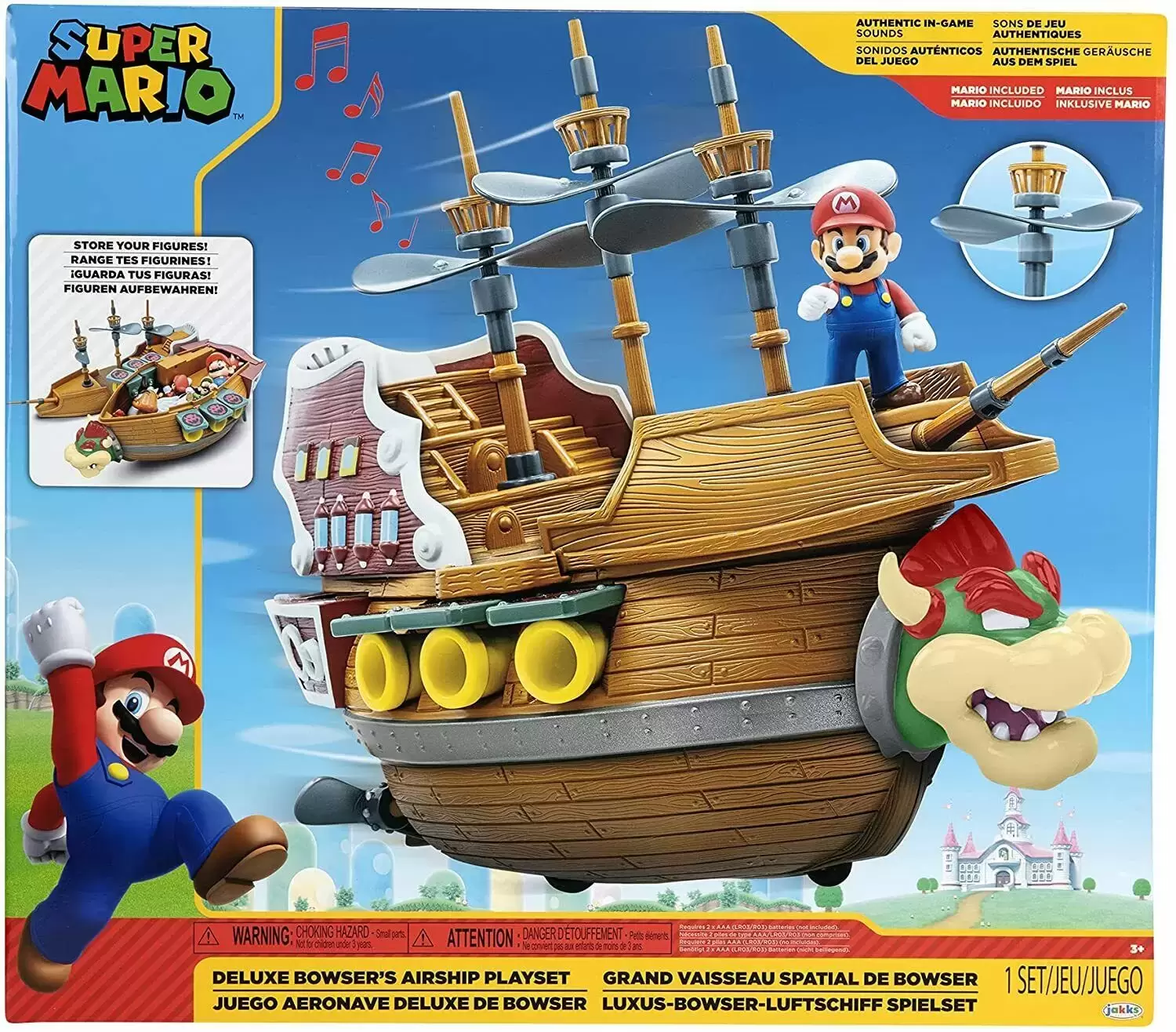World of Nintendo - Deluxe Bowser\'s Airship Playset