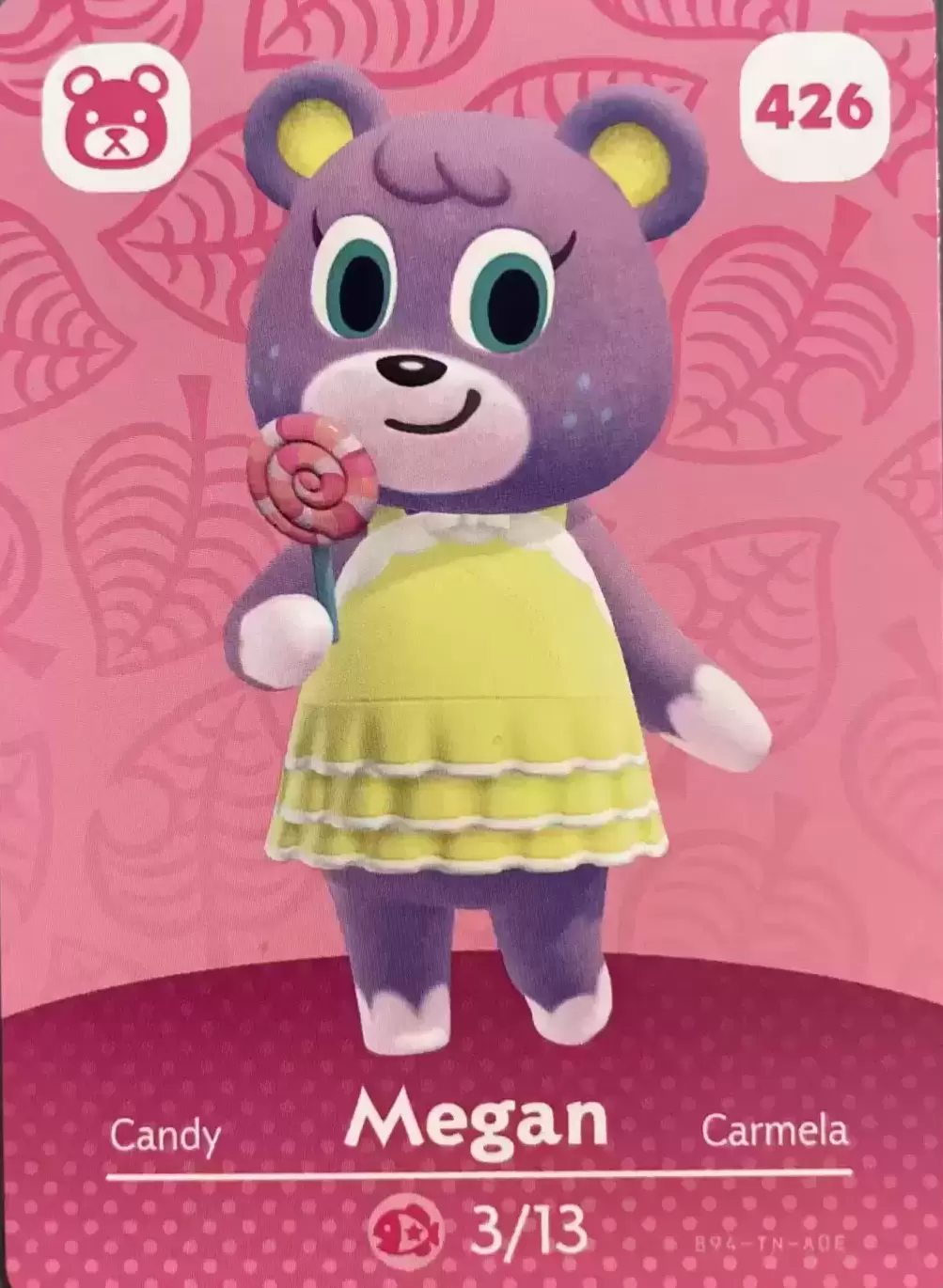 Megan - Cartes Animal Crossing : Series 5 card 426