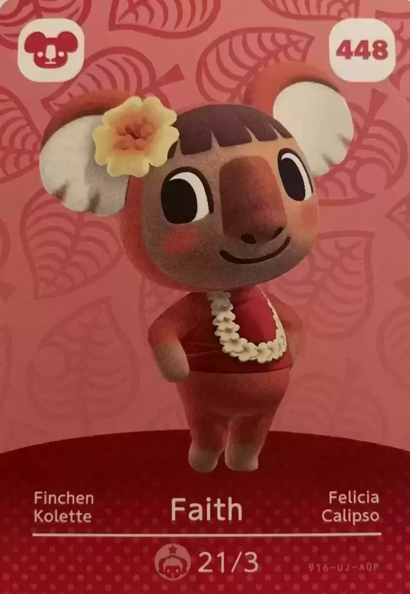 Cartes Animal Crossing : Series 5 - Faith