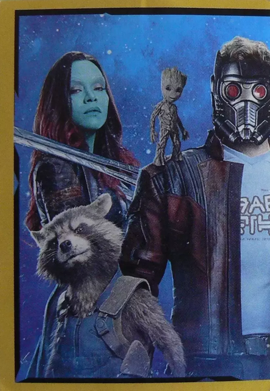 Les gardiens de la Galaxie vol.2 - Star - Lord   ,   Gamora  ,  Groot  ,  Rocket Raccoon