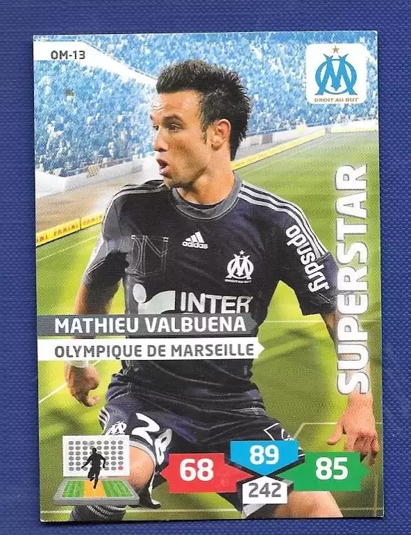 Adrenalyn XL 2013-2014 (France) - Mathieu Valbuena - Superstar -Milieu -Olympique de Marseille