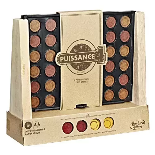 Hasbro Gaming - Puissance 4 Édition Rustique Bois
