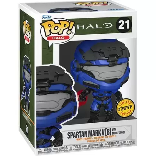 POP! Halo - Halo - Spartan Mark V [B] with Energy Sword Chase