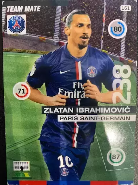 Adrenalyn XL : 2015-2016 (France) - Zlatan Ibrahimovic - Paris Saint-Germain