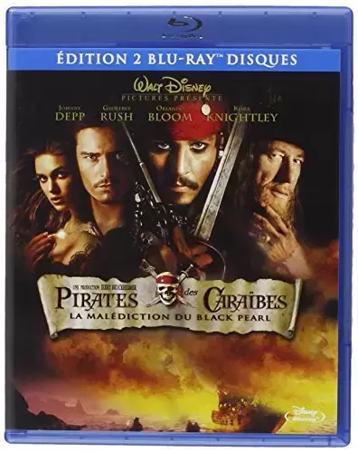 Pirates des Caraïbes - Pirates des Caraïbes : La malédiction du Black Pearl [Édition 2 Blu-Ray]