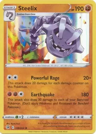 Onix - Fusion Strike Pokémon card 138/264