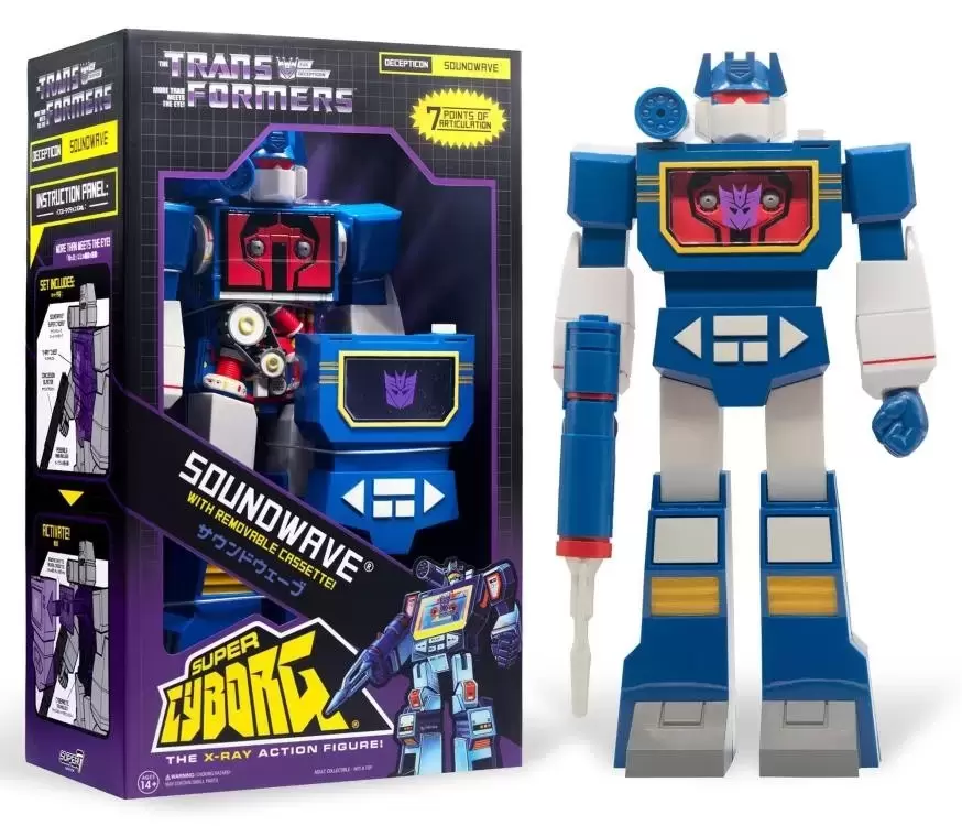 Super7 - Super Cyborgs - Transformers - Soundwave Super Cyborg