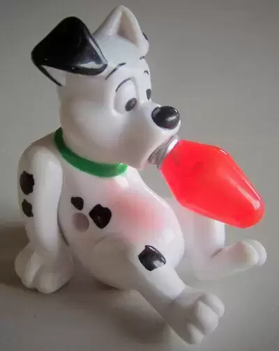 Happy Meal - 102 Dalmatiens (2000) - Dalmatian Holding a red Christmas bulb in his mouth