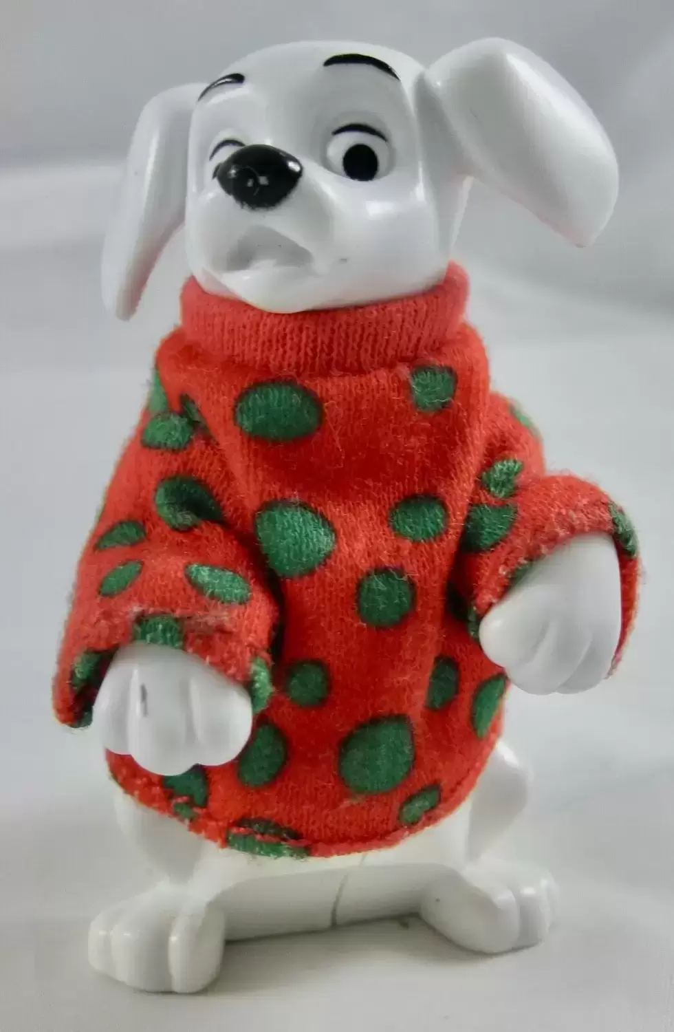 Happy Meal - 102 Dalamatians (2000) - Dalmatian Wearing red plush sweater with green dots