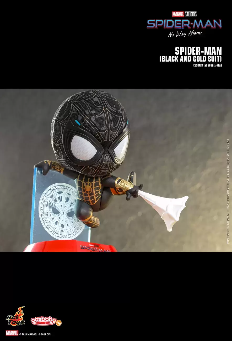 Cosbaby Figures - Spider-Man: No Way Home - Spider-Man (Black and Gold Suit)