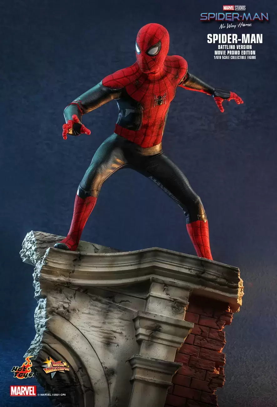 Movie Masterpiece Series - Spider-Man: No Way Home - Spider-Man (Battling Version Movie Promo Edition)