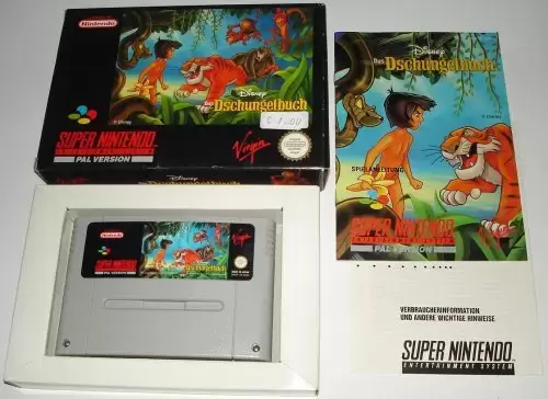 Super Famicom Games - Livre De La Jungle