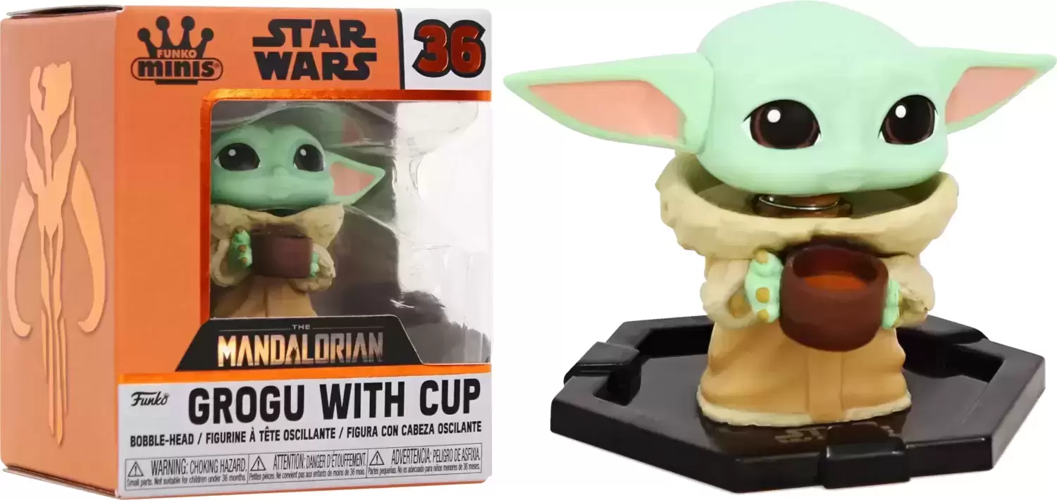 Funko Minis - The Mandalorian - Grogu with Cup