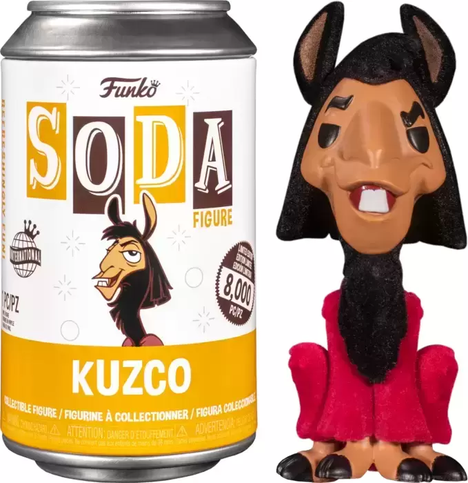 Vinyl Soda! - The Emperor\'s New Groove - Kuzco as Llama Flocked