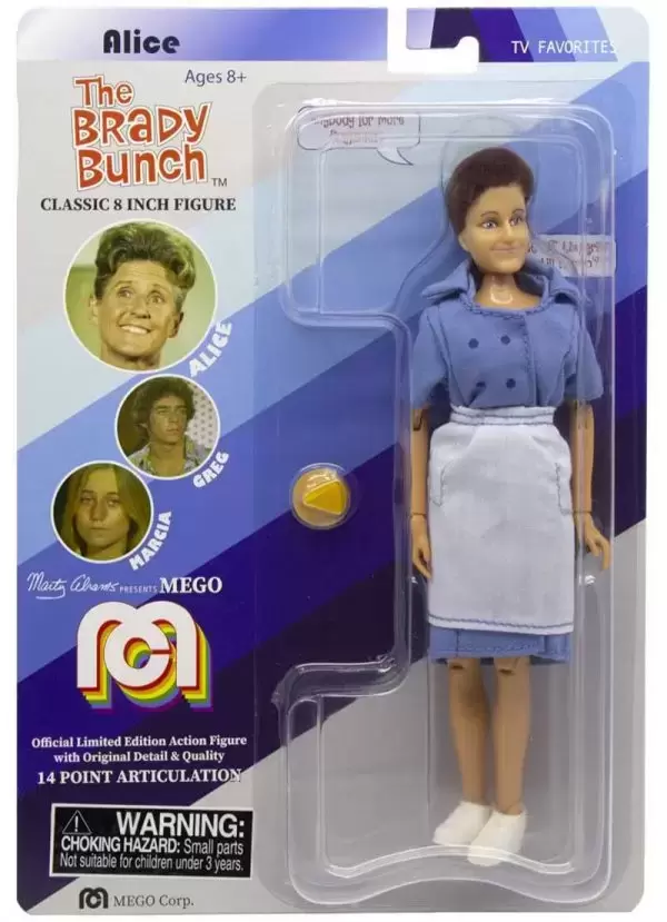 Mego Legends of TV Action Figures - The Brady Bunch - Alice Nelson