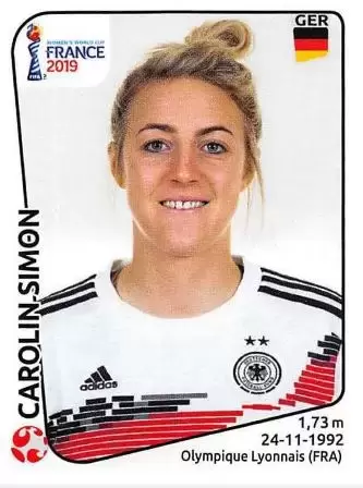 FIFA Women\'s World Cup - France 2019 - Carolin Simon - Germany