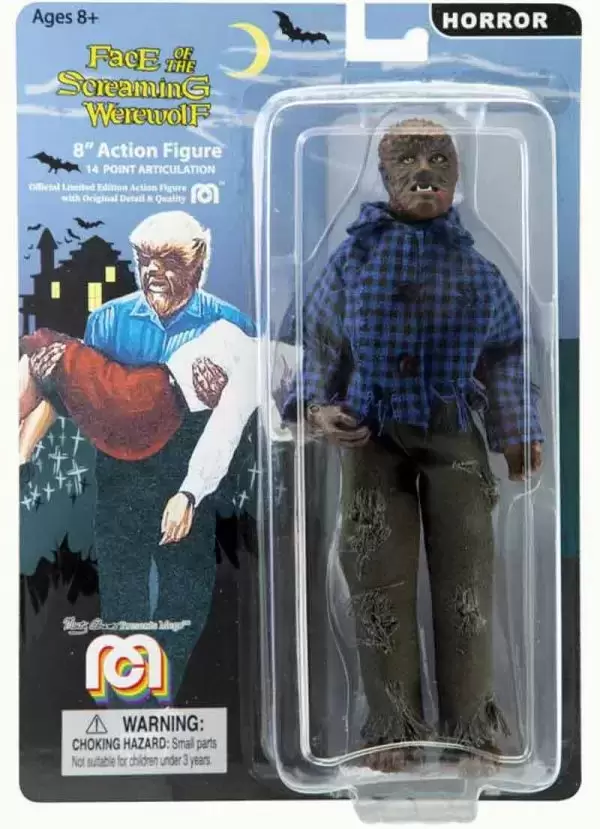 Mego Horror Action Figures - Face of the Screaming Werewolf