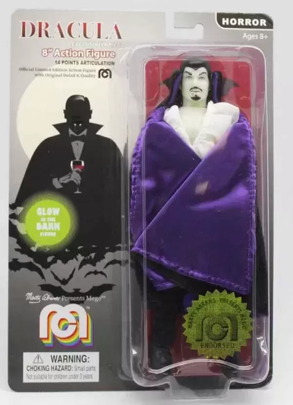 Mego Horror Action Figures - Dracula GITD