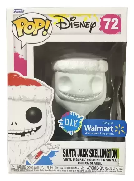 Figurine Santa Jack Skellington White Diy / L'Etrange Noel De Mr Jack /  Funko Pop Disney 72 / Exclusive Special Edition