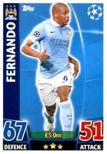 Match Attax - UEFA Champions League 2015-2016 - Fernando - Manchester City