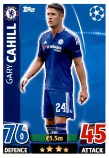 Match Attax - UEFA Champions League 2015-2016 - Gary Cahill - Chelsea