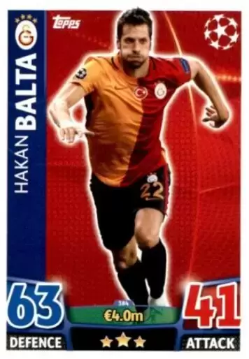 Match Attax - UEFA Champions League 2015-2016 - Hakan Balta - Galatasaray SK