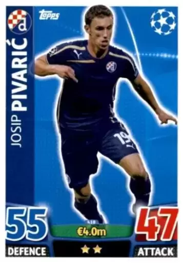 Match Attax - UEFA Champions League 2015-2016 - Josip Pivarić - GNK Dinamo Zagreb