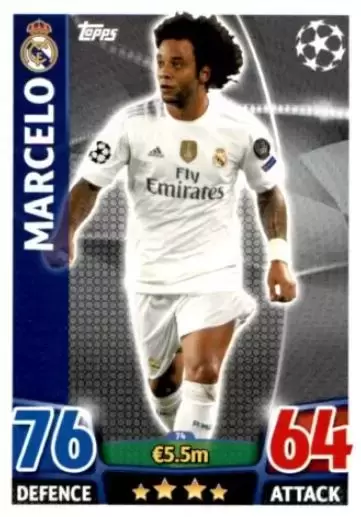 Match Attax - UEFA Champions League 2015-2016 - Marcelo - Real Madrid CF