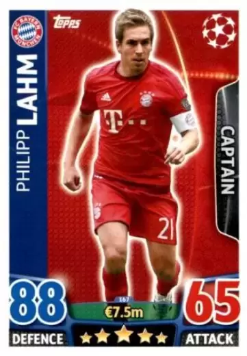 FC Bayern München 2015/16-21  Philipp Lahm 36813 weiss Aral SuperCard 