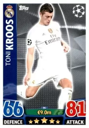Match Attax - UEFA Champions League 2015-2016 - Toni Kroos - Real Madrid CF