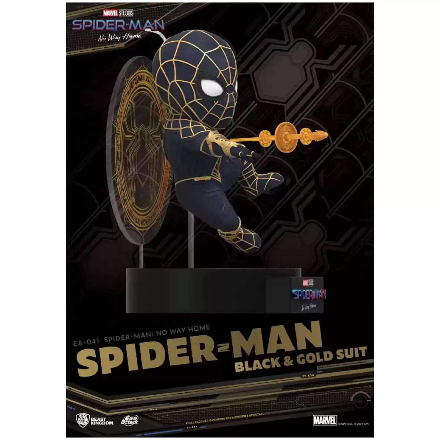 Egg Attack - Spider-Man：No way home - Spider-Man Black & Gold Suit