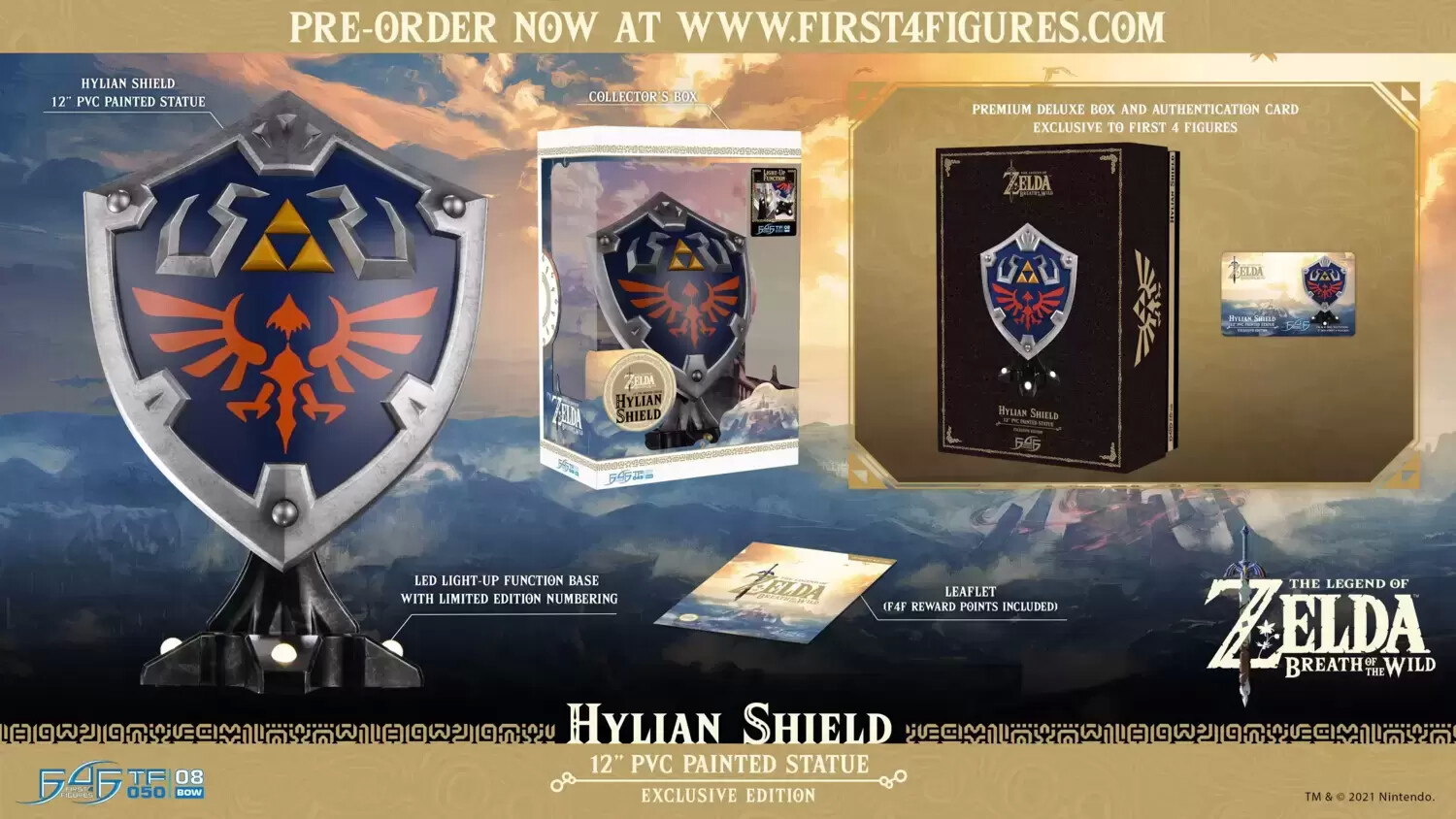 First 4 Figures (F4F) - The Legend of Zelda: Breath of the Wild - Hylian Shield - Exclusive Edition