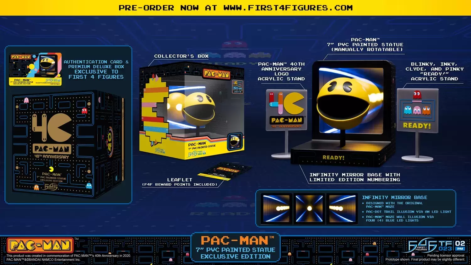 First 4 Figures (F4F) - Pac-Man - Pac-Man 7\'\' - Exclusive Edition