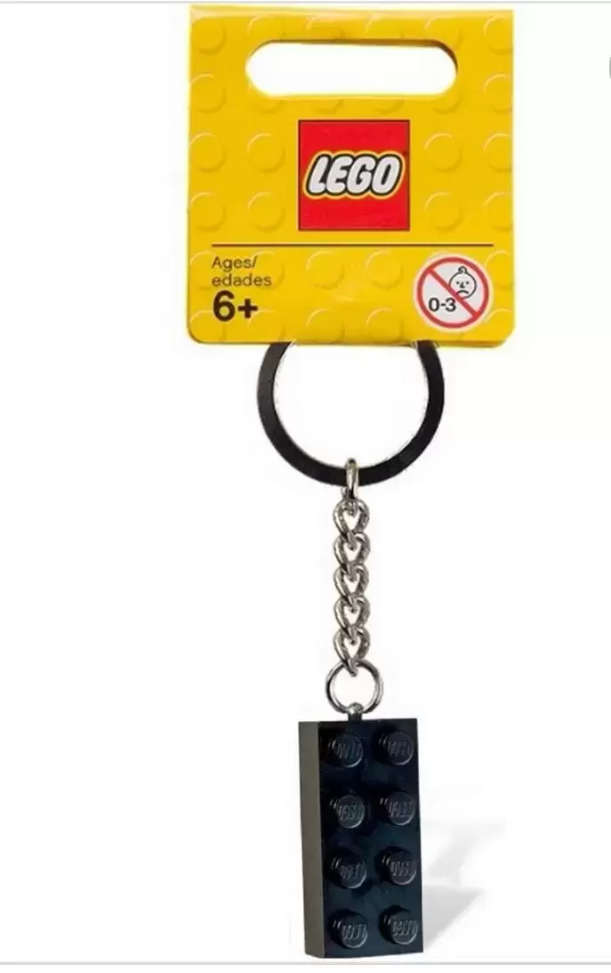 Porte-clés LEGO - LEGO Brick - 2x4 Black