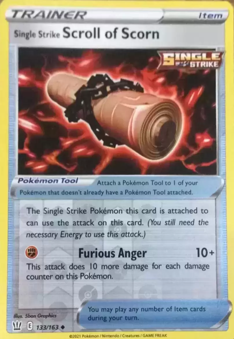 Battle Styles - Single Strike Scroll of Scorn Reverse