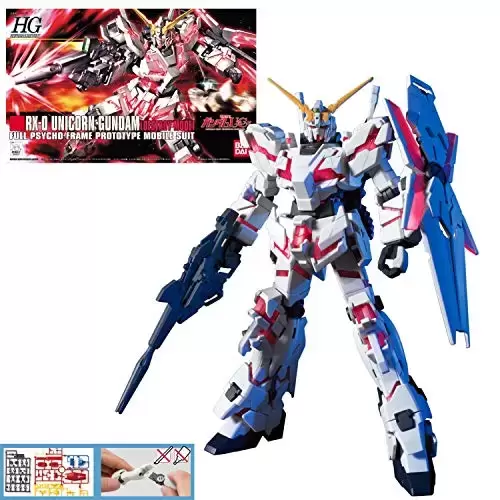 Gundam HG  1/144 - Gundam HG RX-0 Unicorn Gundam (Destroy Mode)