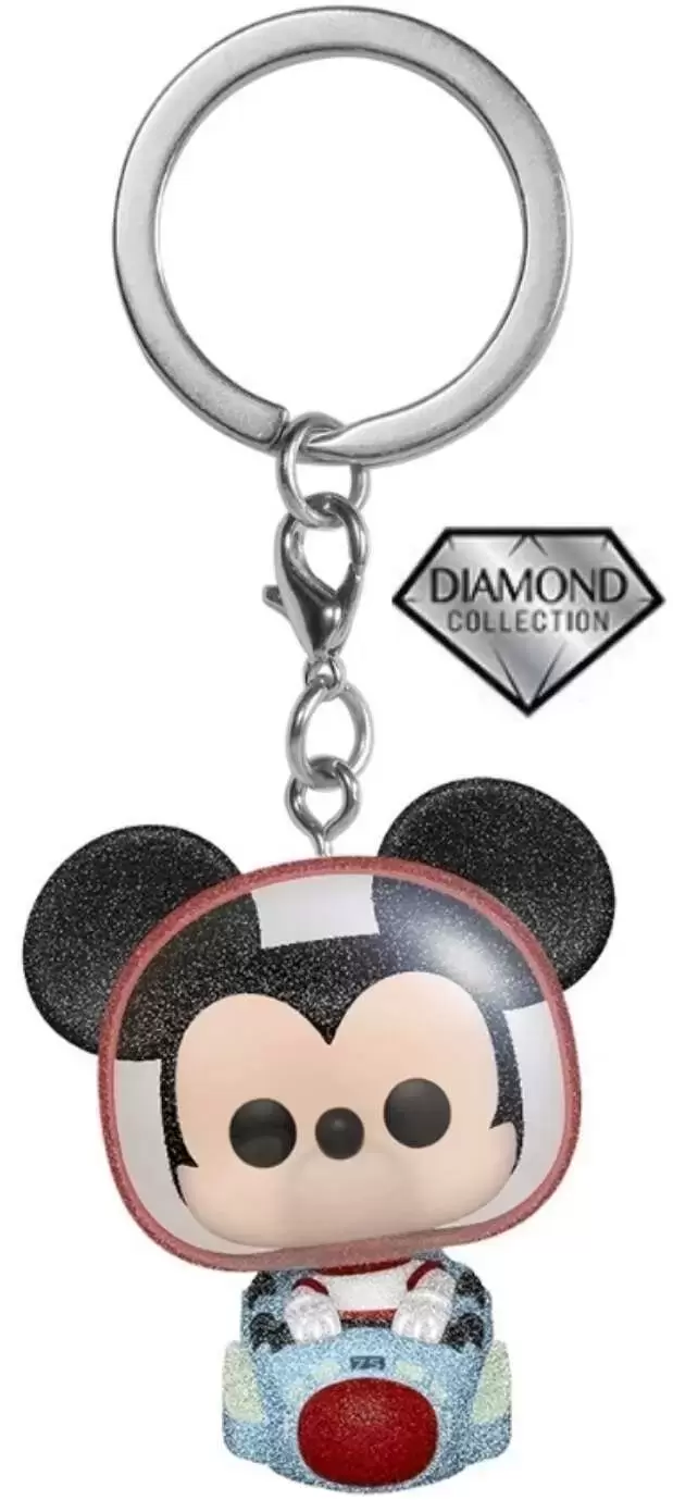 Disney - POP! Keychain - Disney World 50th Anniversary - Mickey Mouse at The Space Mountain Attraction Diamond Collection