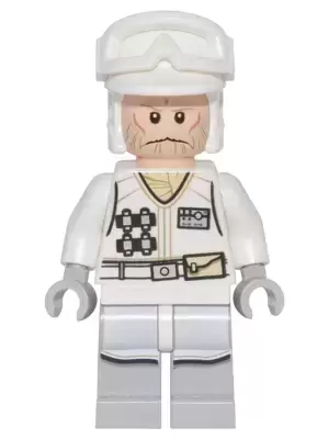 LEGO Star Wars Minifigs - Hoth Rebel Trooper White Uniform (Tan Beard, without Backpack)