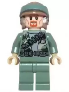 Minifigurines LEGO Star Wars - Endor Rebel Trooper (Sand Green)