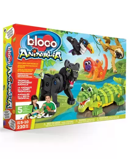 Bloco - Les Animaux de la forêt tropicale