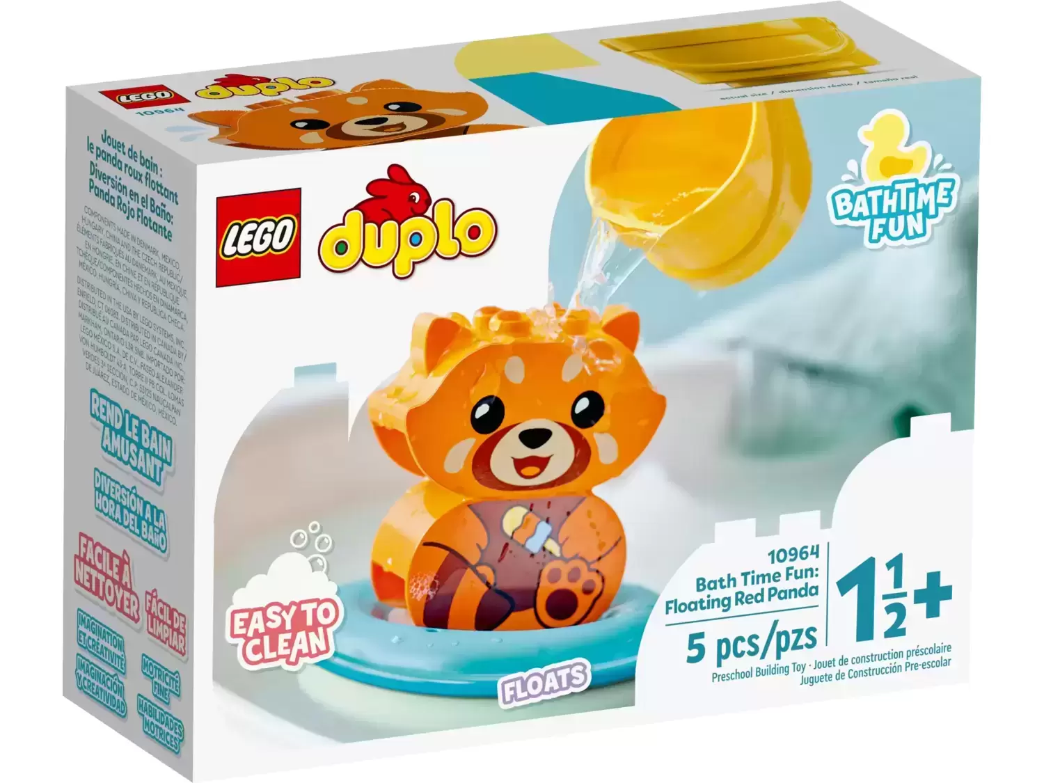 LEGO Duplo - Bath Time Fun Floating Red Panda