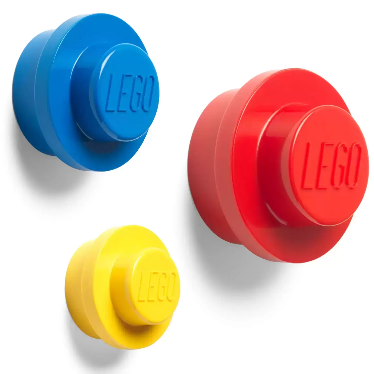 Rangements LEGO - Set d\'accroche murale LEGO - Rouge/Bleu/Jaune