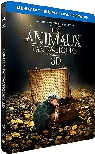 Harry Potter & Fantastic Beasts - Les Animaux fantastiques - Edition limitée Steelbook - Blu-ray 3D [Combo Blu-ray 3D + Blu-ray + DVD