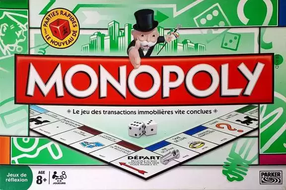 Monopoly Original - Monopoly - parties rapides avec le nouveau dé