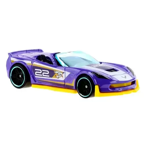 2022 Hot Wheels Basic Loose Purple Corvette C7 Z06 Convertible - Spring